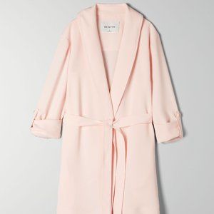 NWT Babaton Kahlo Robe Mid, Soft blush pink, S